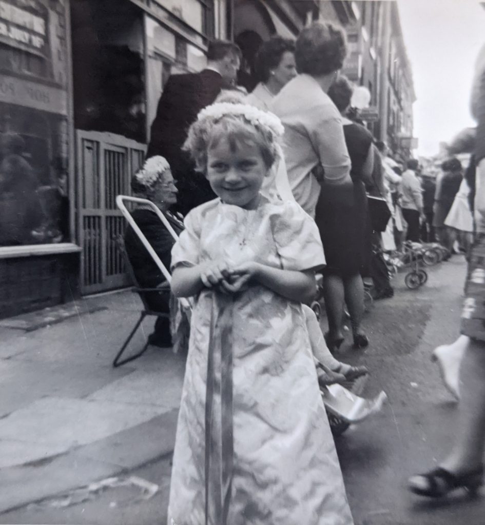 Kathryn at a Walking Day in the 1960s